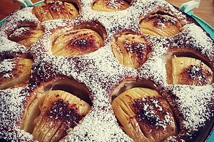 Einfacher versunkener Apfelkuchen 11