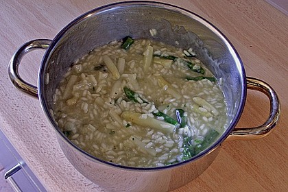Gr&uuml;nspargel - Risotto