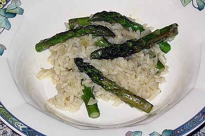 Gr&uuml;nspargel - Risotto 1