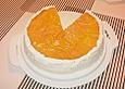 Pfirsichtorte mit Baiserdecke