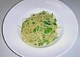 Zitronenspaghetti mit Chili und Rucola