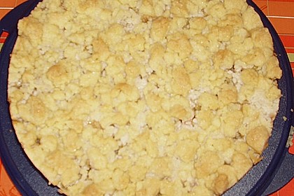 Rhabarberkuchen mit Vanillecreme und Streusel 191