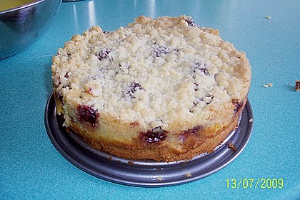 Rhabarberkuchen mit Vanillecreme und Streusel 179