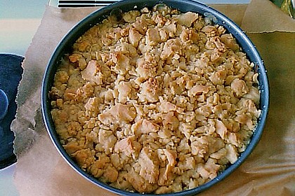 Rhabarberkuchen mit Vanillecreme und Streusel 204