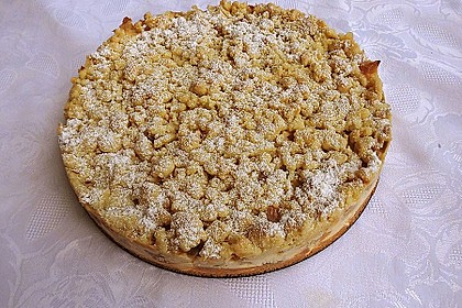 Rhabarberkuchen mit Vanillecreme und Streusel 82