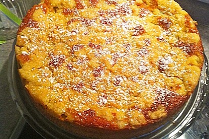 Rhabarberkuchen mit Vanillecreme und Streusel 161