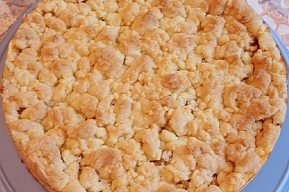 Rhabarberkuchen mit Vanillecreme und Streusel 124