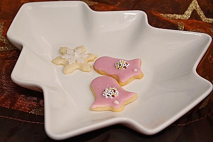 Glasierte Butterplätzchen