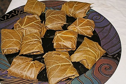 Ziegenk&auml;se in Weinbl&auml;ttern