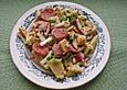 Semmelkn&ouml;delsalat mit Bratwurst