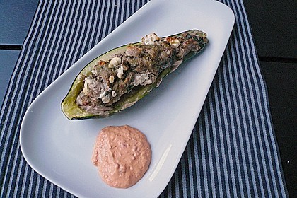 Zucchini mit Hackfleisch-Spinat-Feta F&uuml;llung 3