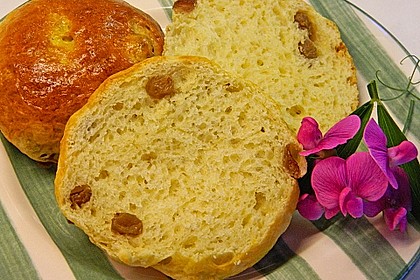 Quark-Rosinenbrötchen 7