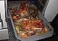 Schweinebraten im Holzofen