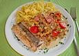 Lachs mit Pfifferlingen
