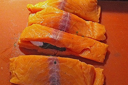 Lachs im Nudelbett 1