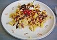 Apfelschmarrn mit Nussnougatsauce