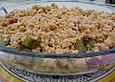 Erdbeer-Rhabarber Crumble mit Mandel-Streuseln