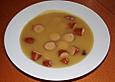 Kartoffelcremesuppe mit W&uuml;rstchen