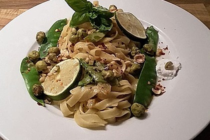 Linguine mit Kokos-Limetten Sauce 4