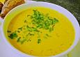 Exotische M&ouml;hren-Ingwer-Thaicurry-Kokosmilch Cremesuppe
