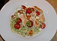 Linguine mit Schafsk&auml;se und H&auml;hnchenbruststreifen