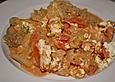 Wirsingauflauf mit Hackb&auml;llchen, Tomaten und Feta