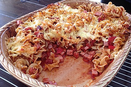 Leckerer Nudelauflauf mit Fleischk&auml;se/Leberk&auml;se 5