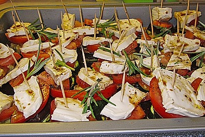 Gem&uuml;set&uuml;rmchen mit Ziegenk&auml;se und Honig 3