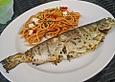 Mediterrane Grillforelle