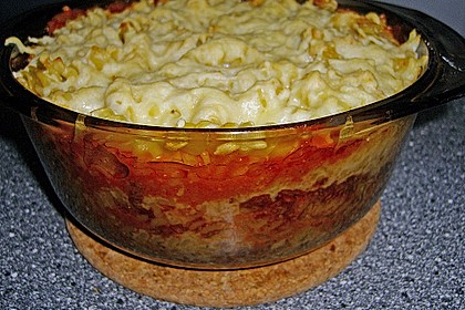 Nudelauflauf mit Sahneso&szlig;e 1