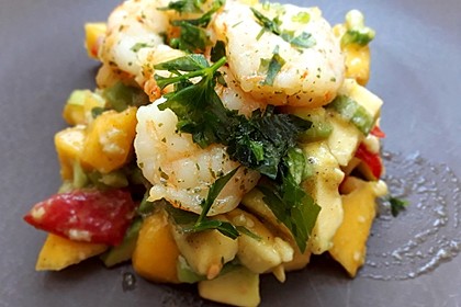Avocado-Mango Salsa mit Garnelen 30