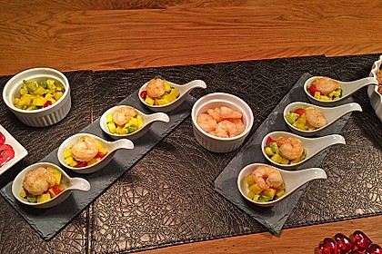 Avocado-Mango Salsa mit Garnelen 4