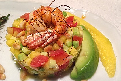 Avocado-Mango Salsa mit Garnelen 1