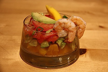 Avocado-Mango Salsa mit Garnelen 17