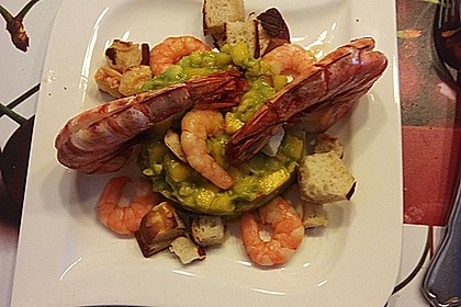 Avocado-Mango Salsa mit Garnelen 13