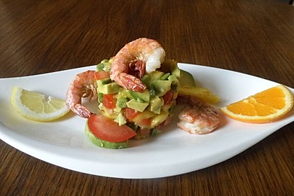 Avocado-Mango Salsa mit Garnelen 12