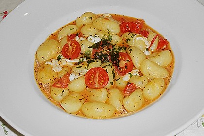 Gnocchi mit Tomaten und Mozzarella 7