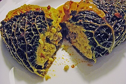 Wirsingroulade mit Bulgur 3