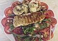 Blackys Tomaten-Carpaccio mit gebratenem Fischfilet