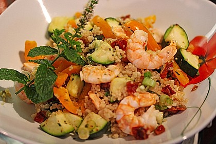 Couscous und Garnelen im Pergament 6