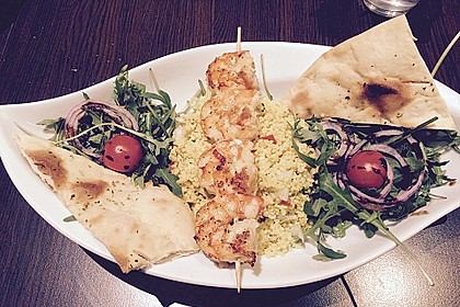Couscous und Garnelen im Pergament 1