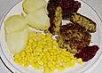 Hirse-Sauerkraut-rote Linsen Bratlinge
