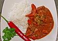 Rotes Puten-Kokos Curry
