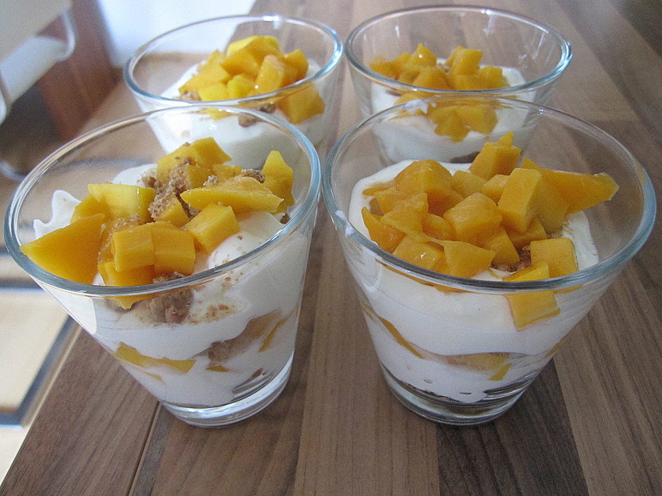Mango-Joghurt Dessert (Rezept mit Bild) von cookingcatrin | Chefkoch.de