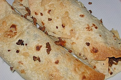 Tortillas mit Hackfleisch und Salsa Cruda 1