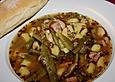 Bohnen-Kartoffeltopf mit Kasseler