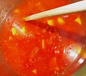 Partysuppe mit Schinkenw&uuml;rfel (Bild)