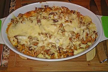Gnocchiauflauf mit Geschnetzeltem