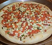 Mediterraner Flammkuchen (Bild)