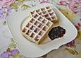 Waffeln mit Vollkornmehl und Haferflocken